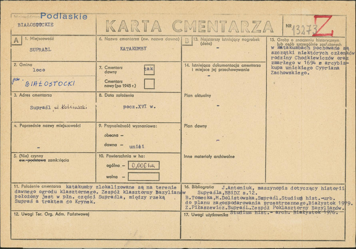 Karta cmentarza, skan nr 1