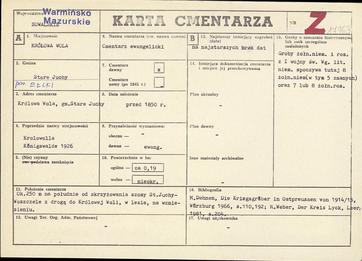 Karta cmentarza, skan nr 1