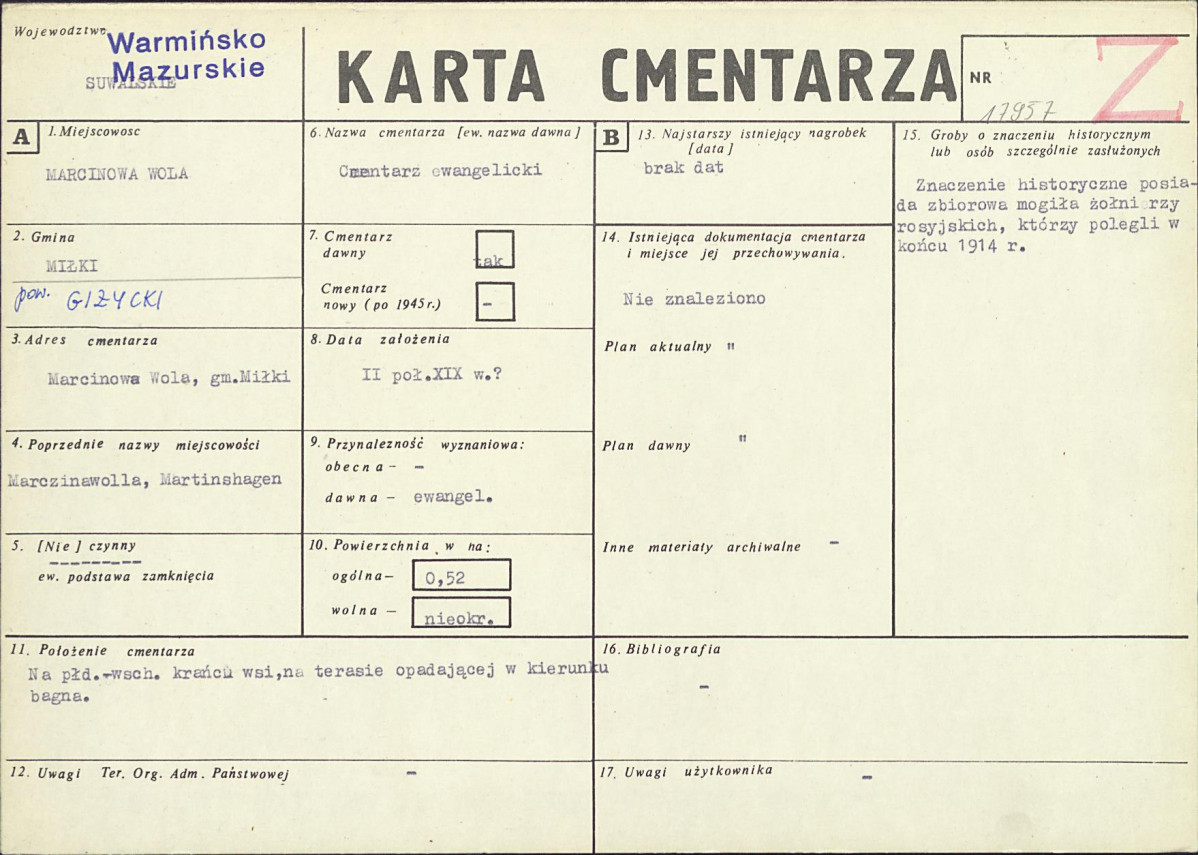 Karta cmentarza, skan nr 1