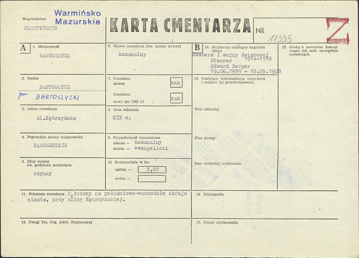 Karta cmentarza, skan nr 1