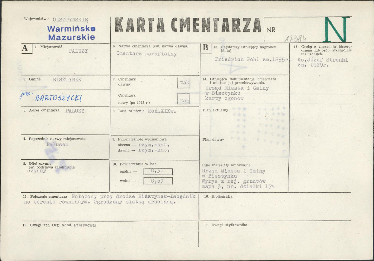 Karta cmentarza, skan nr 1
