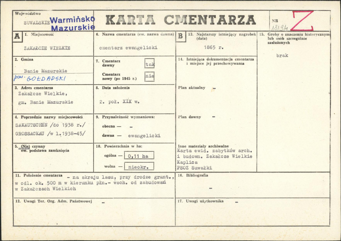 Karta cmentarza, skan nr 1