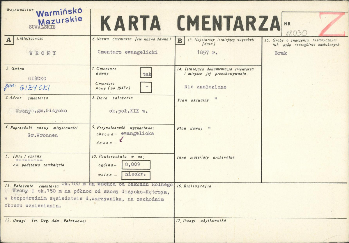 Karta cmentarza, skan nr 1