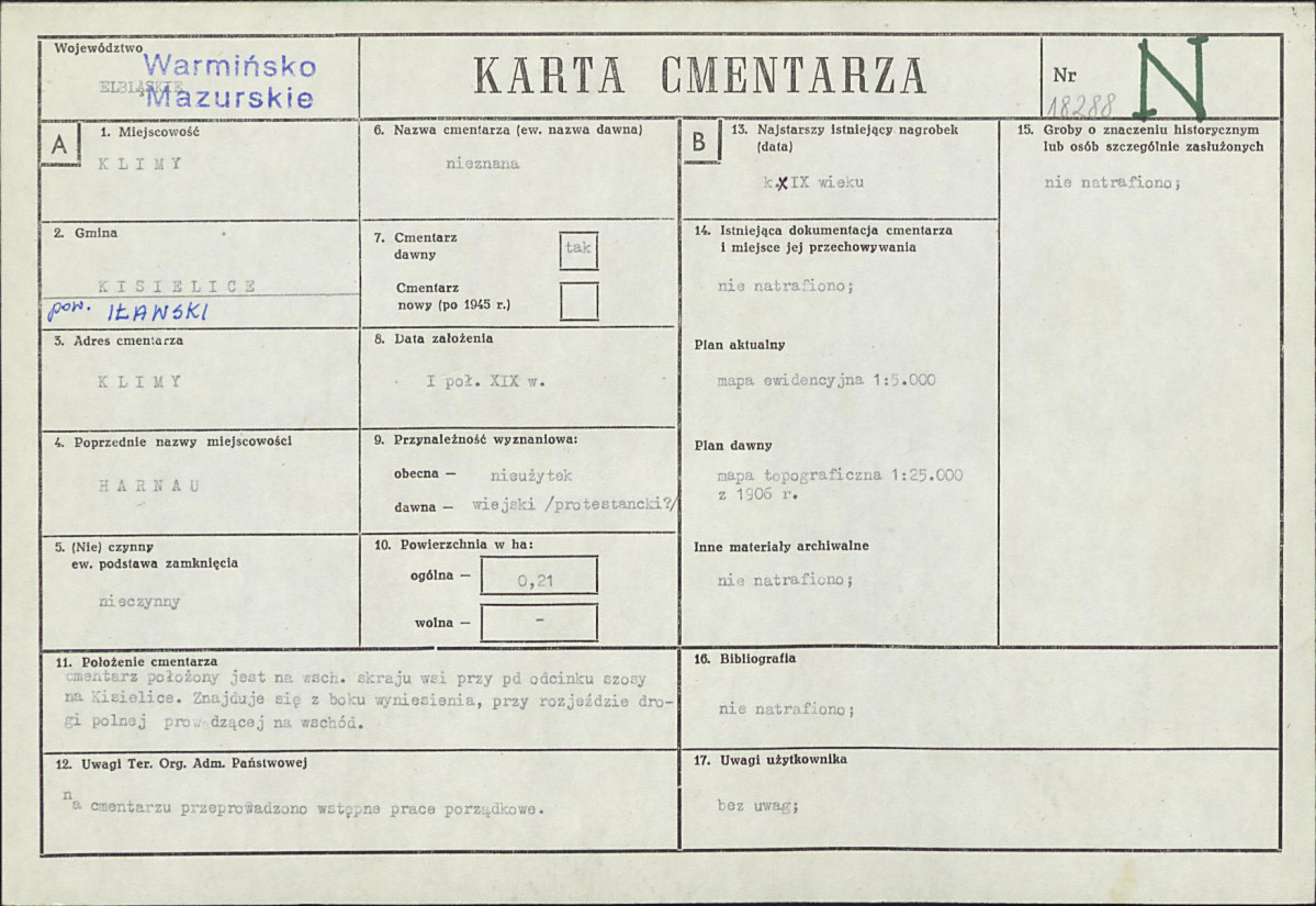 Karta cmentarza, skan nr 1