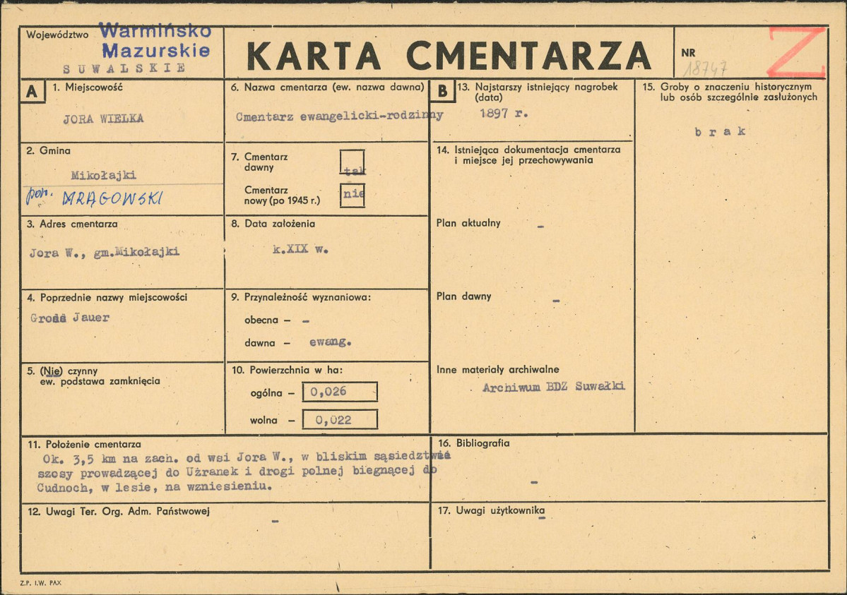 Karta cmentarza, skan nr 1
