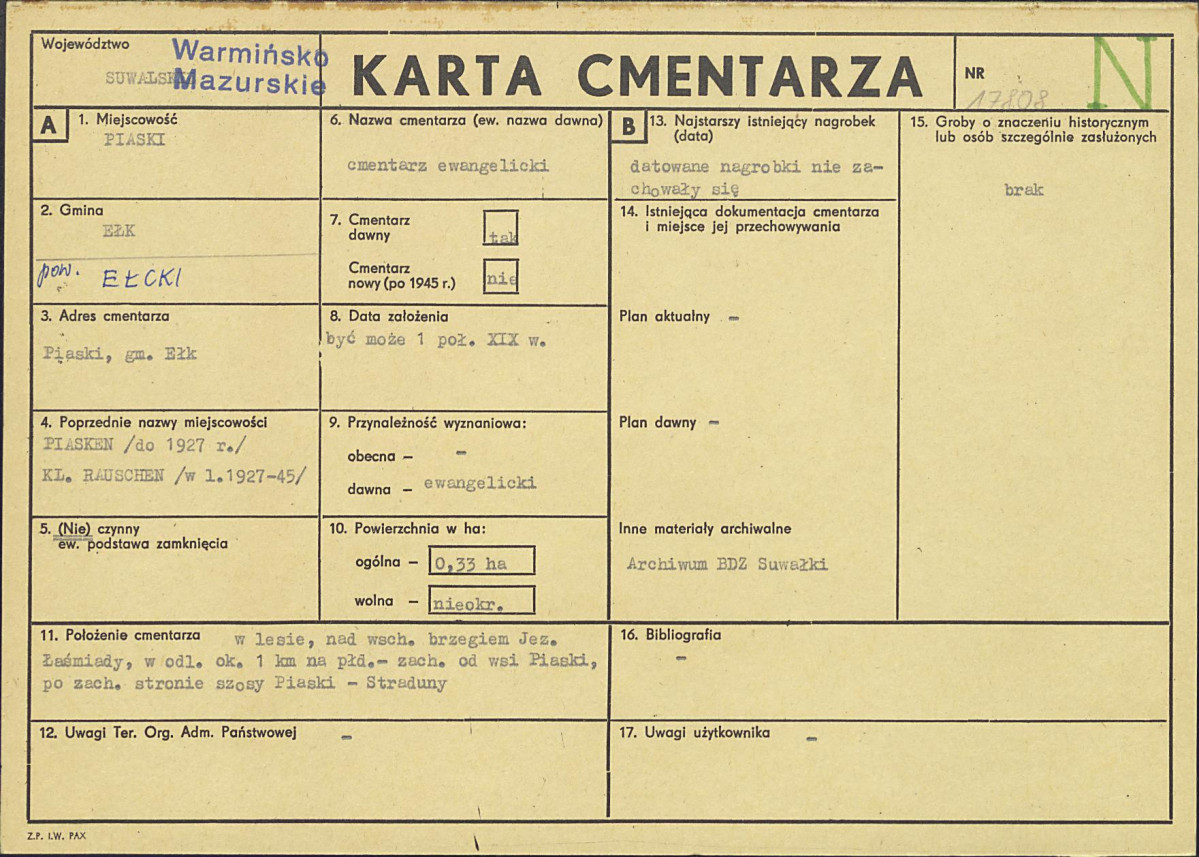 Karta cmentarza, skan nr 1