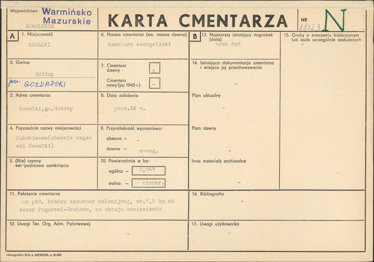 Karta cmentarza, skan nr 1