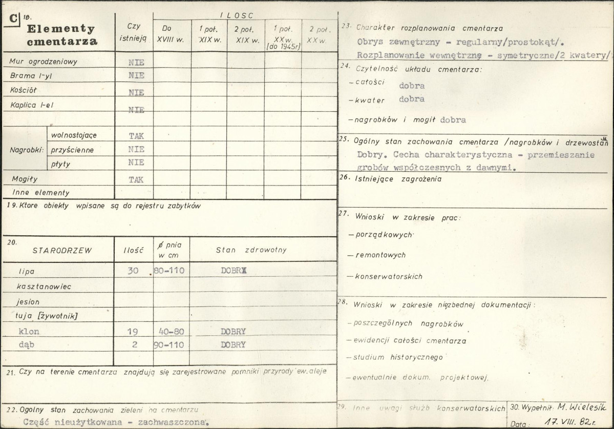 Karta cmentarza, skan nr 2
