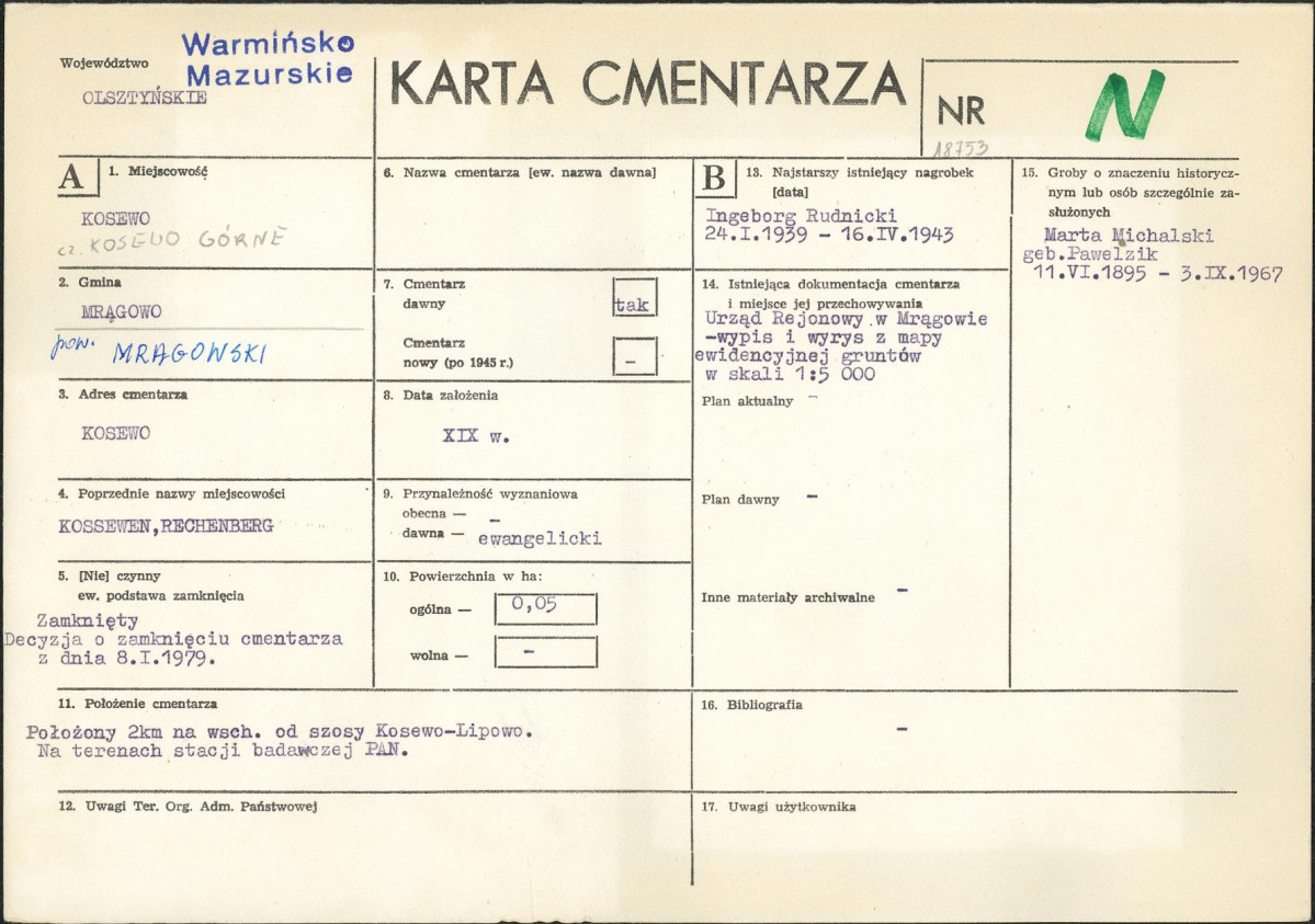 Karta cmentarza, skan nr 1