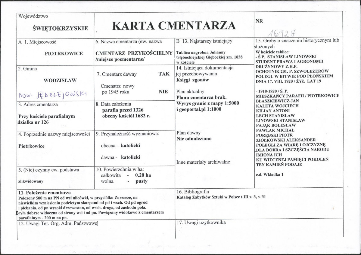 Karta cmentarza, skan nr 1