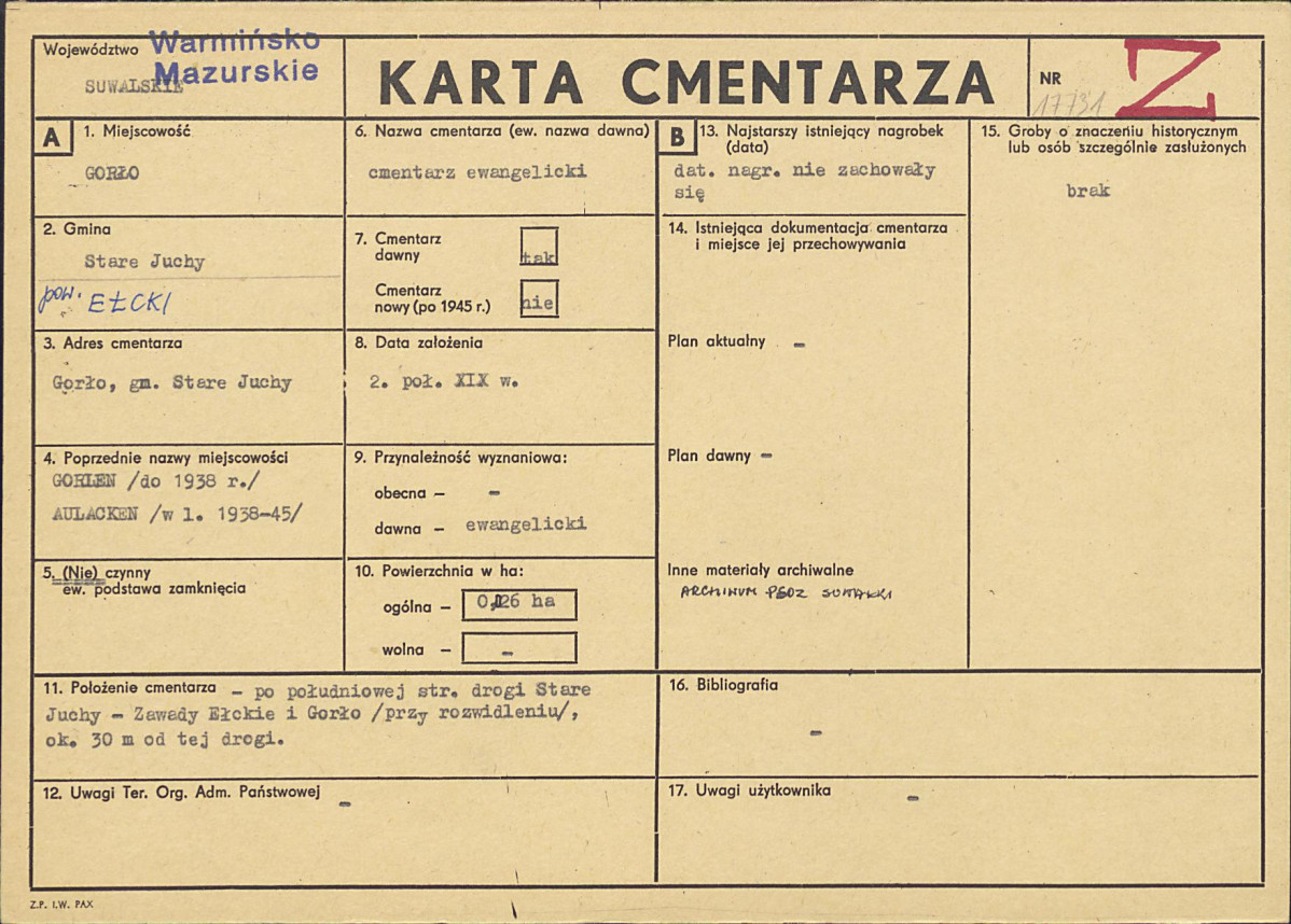 Karta cmentarza, skan nr 1