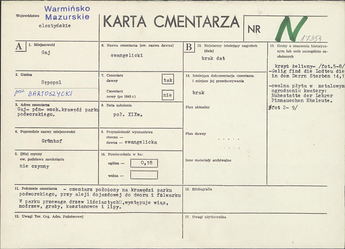 Karta cmentarza, skan nr 1