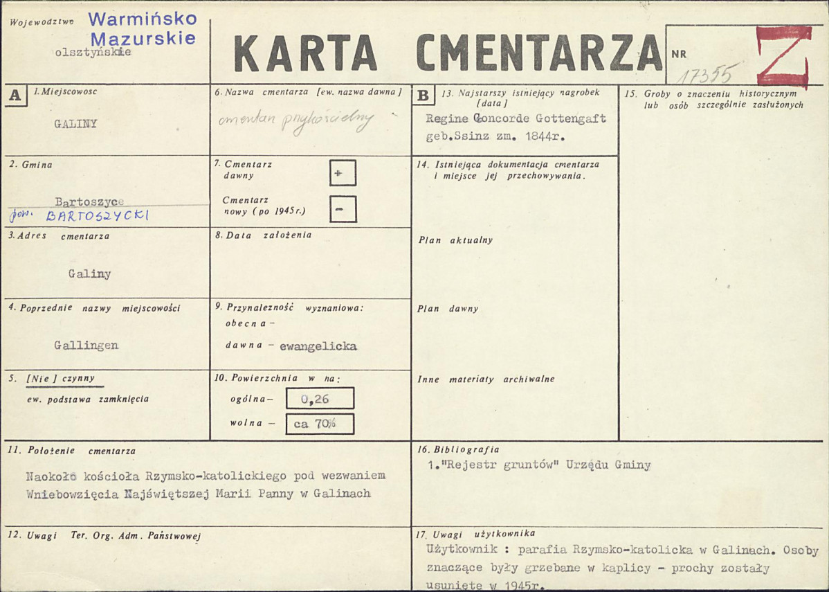 Karta cmentarza, skan nr 1