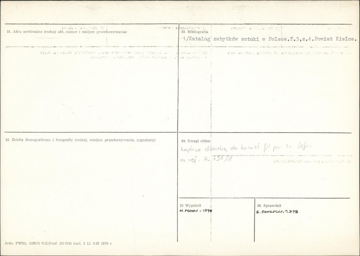 Karta cmentarza, skan nr 2