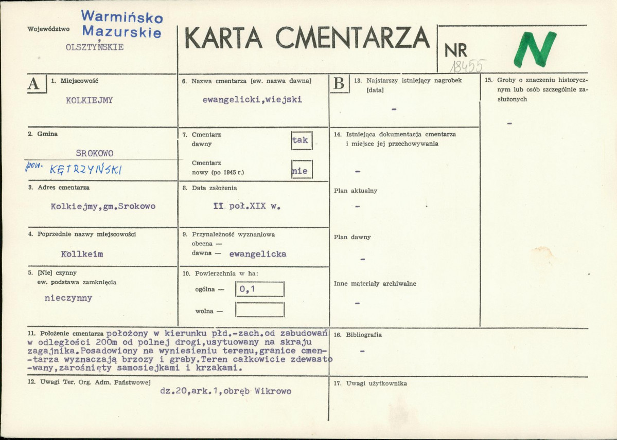 Karta cmentarza, skan nr 1