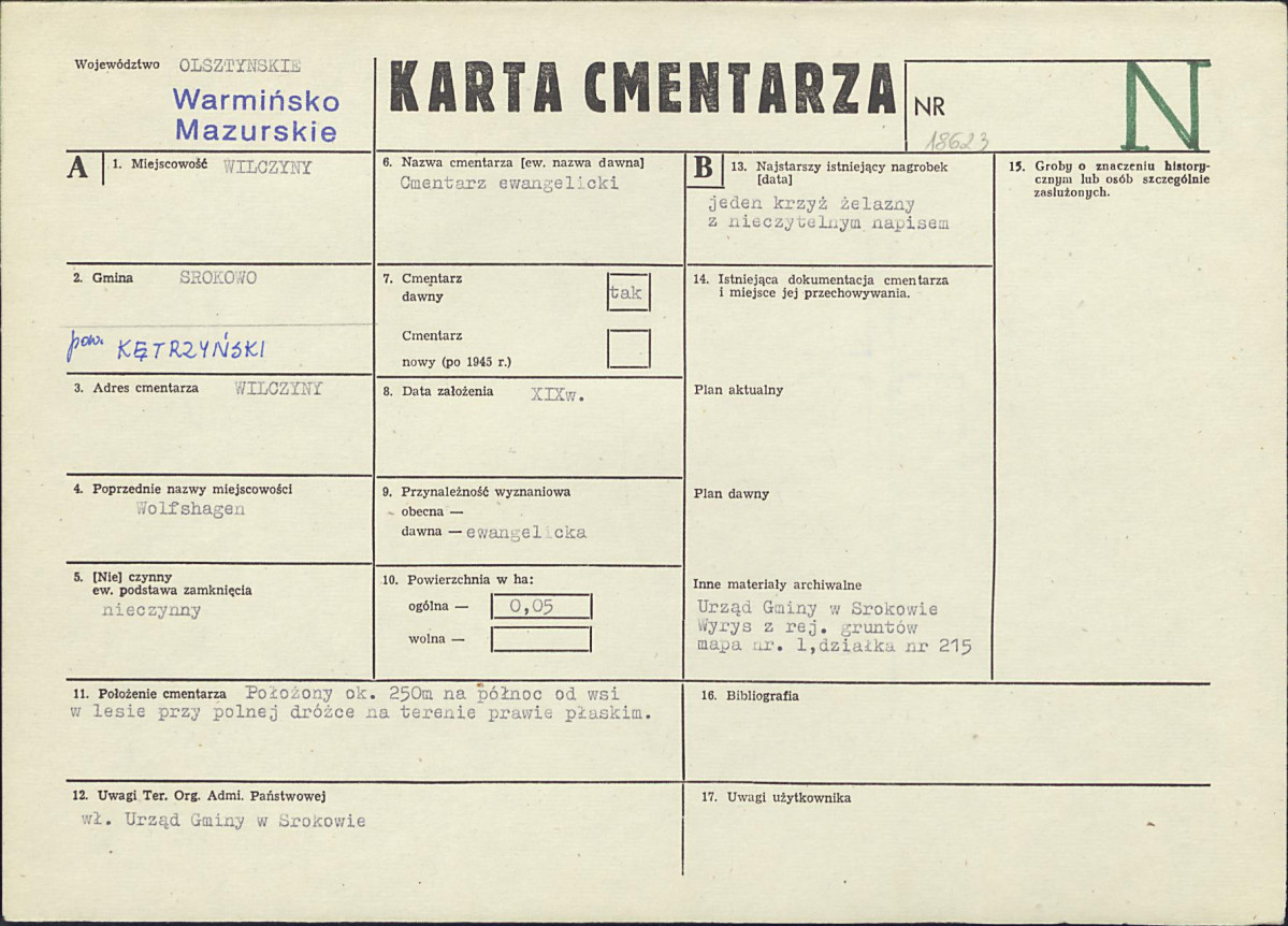 Karta cmentarza, skan nr 1