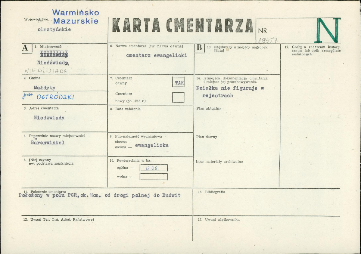 Karta cmentarza, skan nr 1