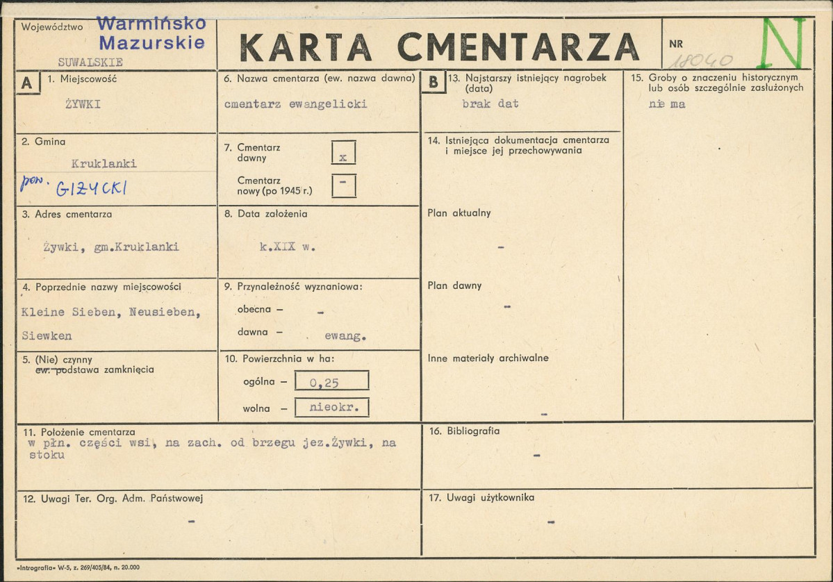 Karta cmentarza, skan nr 1