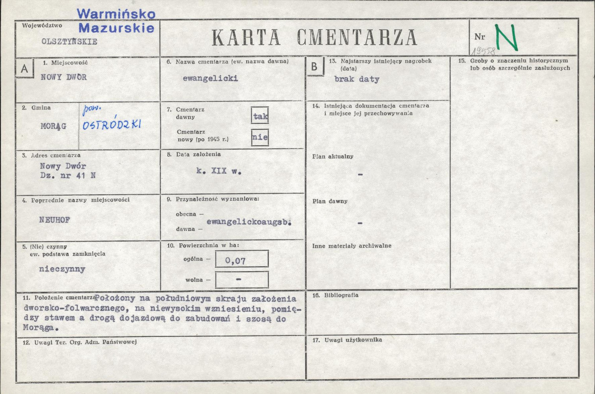 Karta cmentarza, skan nr 1