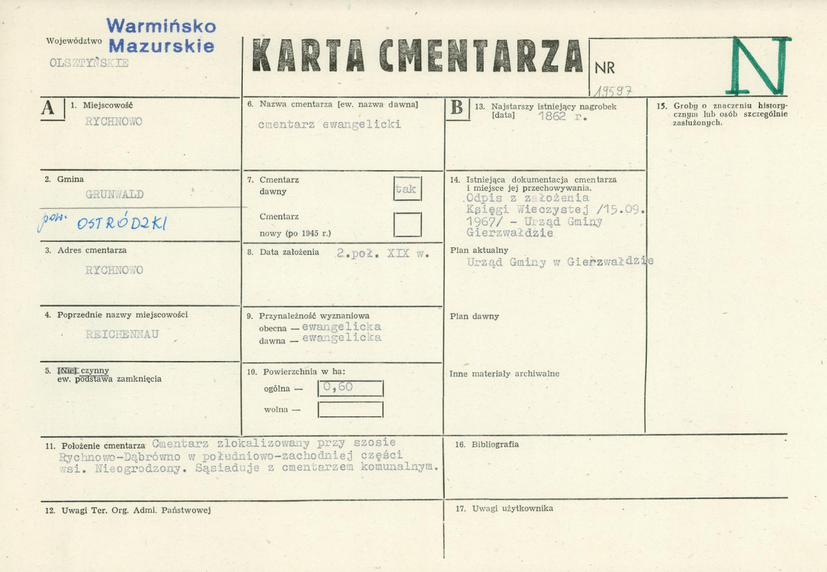 Karta cmentarza, skan nr 1