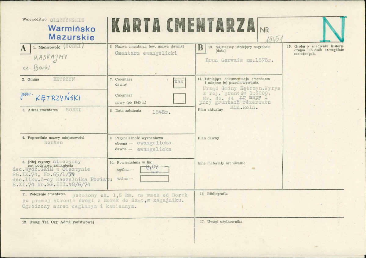 Karta cmentarza, skan nr 1