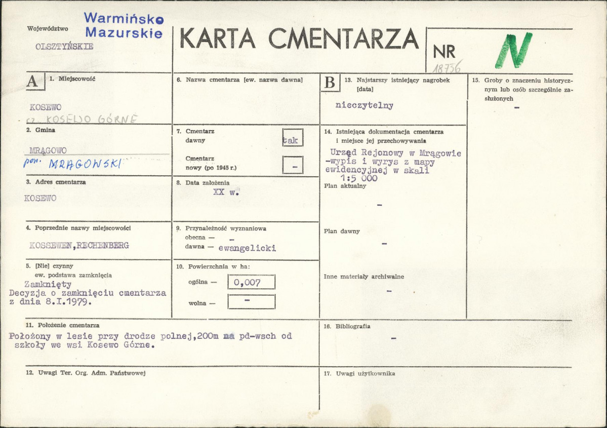 Karta cmentarza, skan nr 1