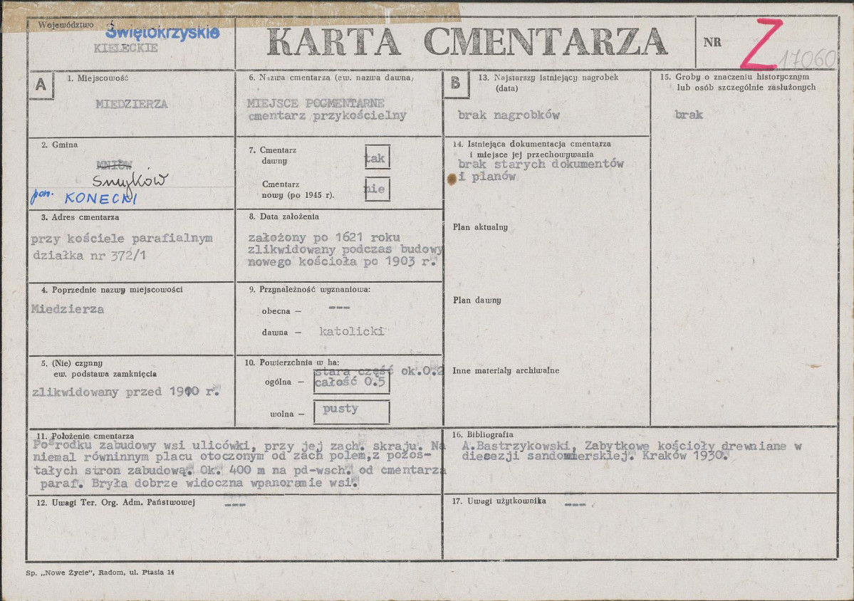 Karta cmentarza, skan nr 1