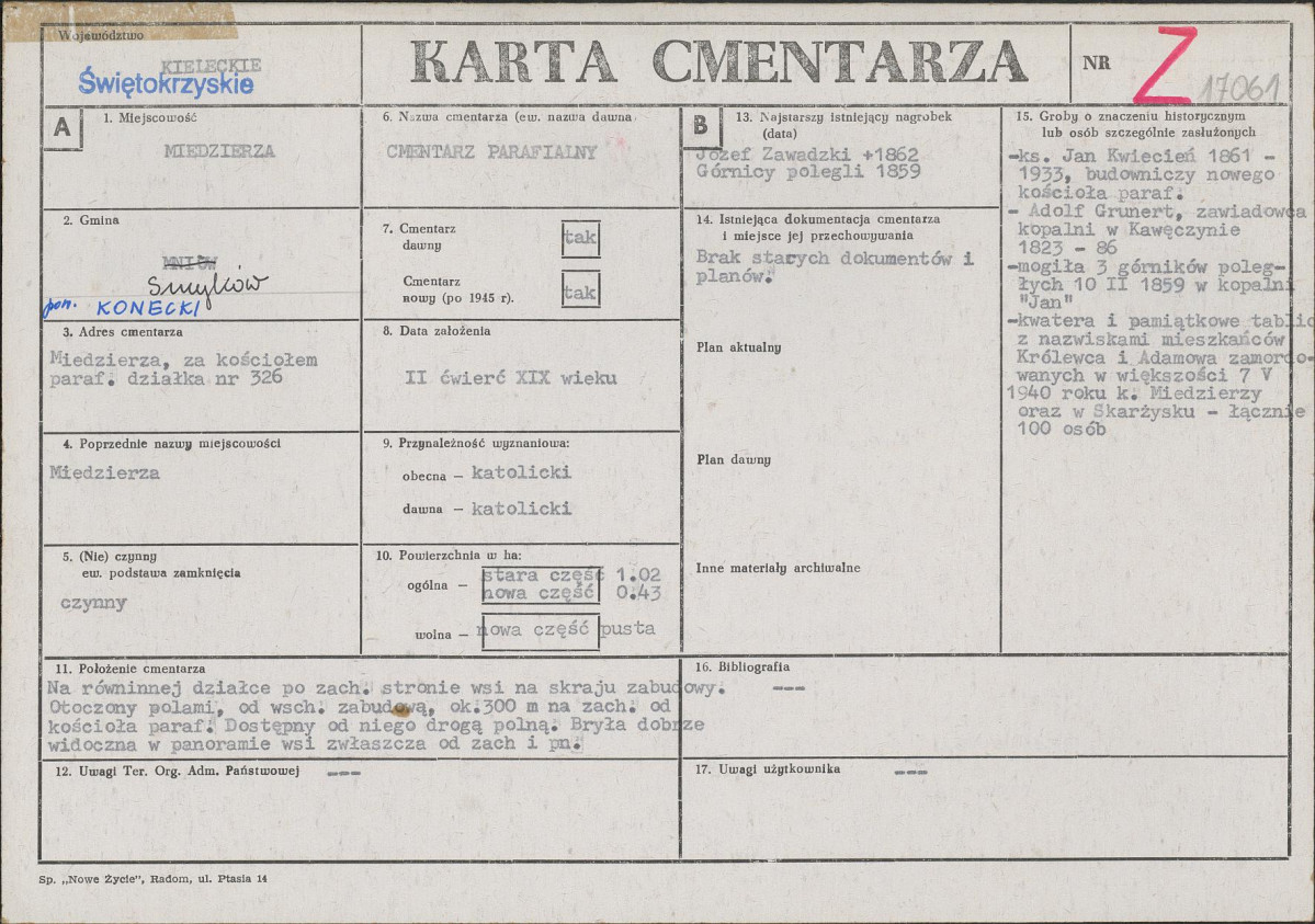 Karta cmentarza, skan nr 1