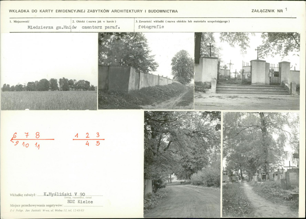 Karta cmentarza, skan nr 5