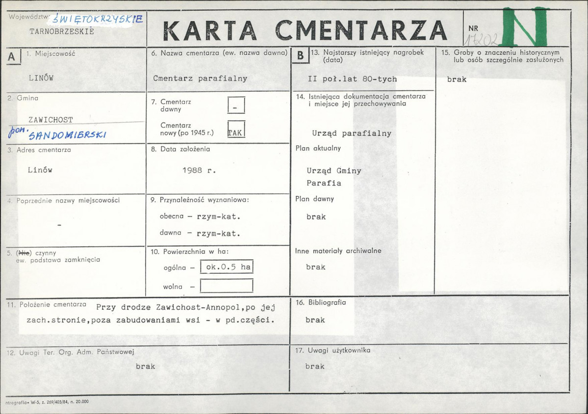 Karta cmentarza, skan nr 1