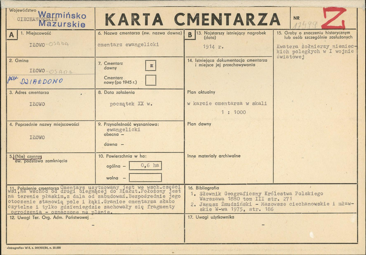 Karta cmentarza, skan nr 1