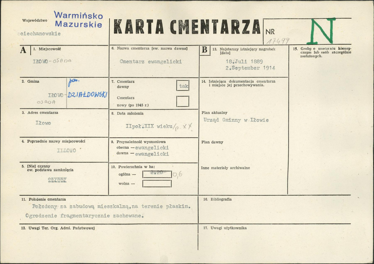 Karta cmentarza, skan nr 1