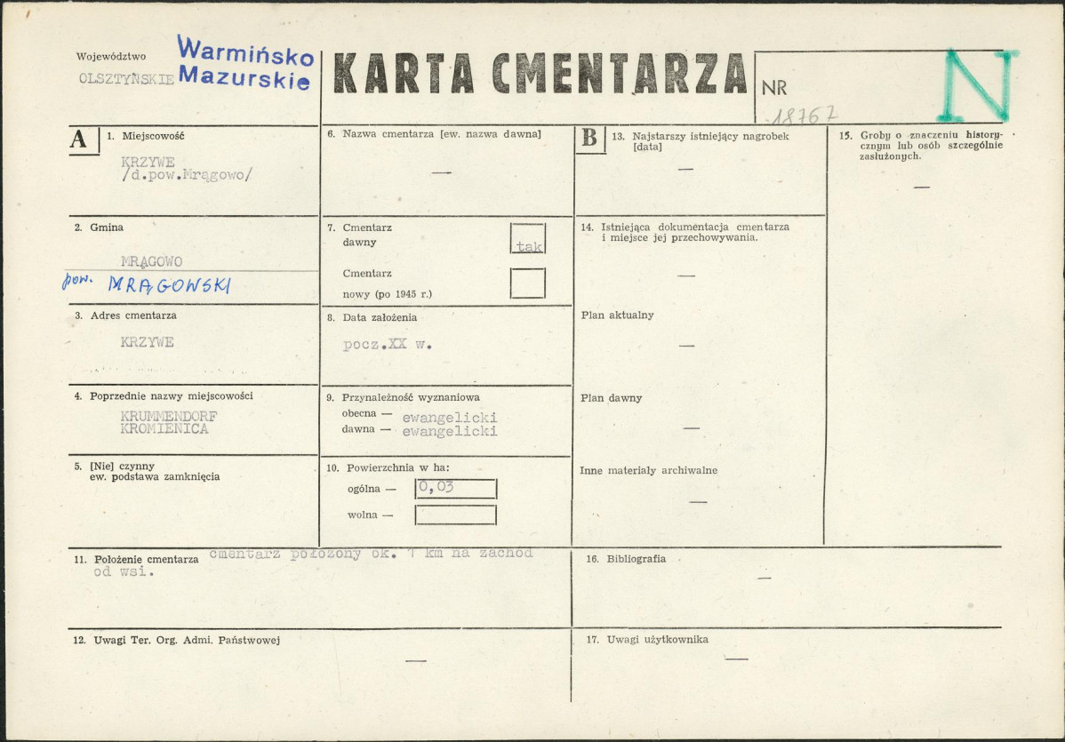Karta cmentarza, skan nr 1
