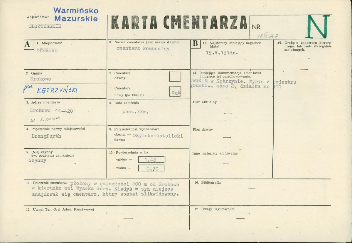 Karta cmentarza, skan nr 1