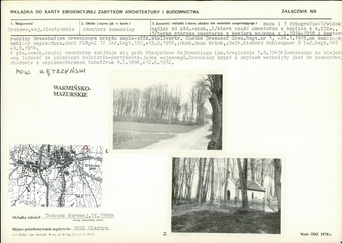 Karta cmentarza, skan nr 5