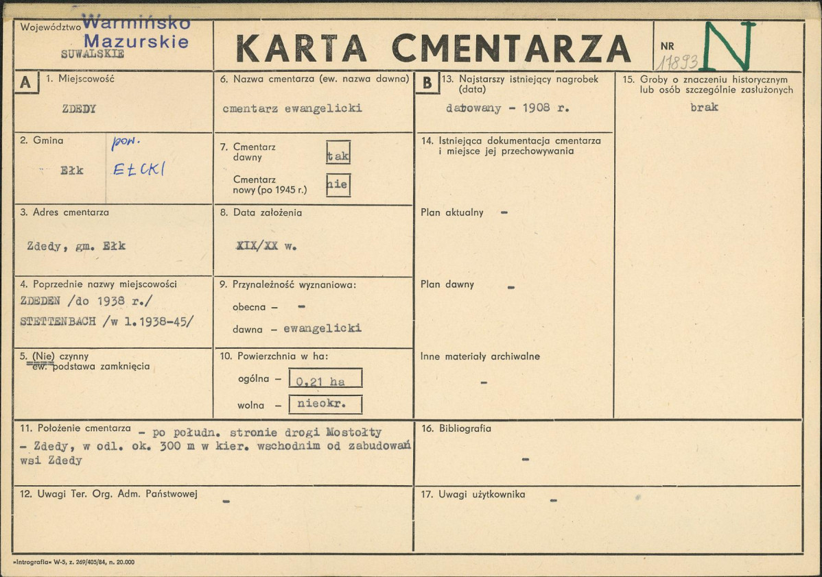 Karta cmentarza, skan nr 1