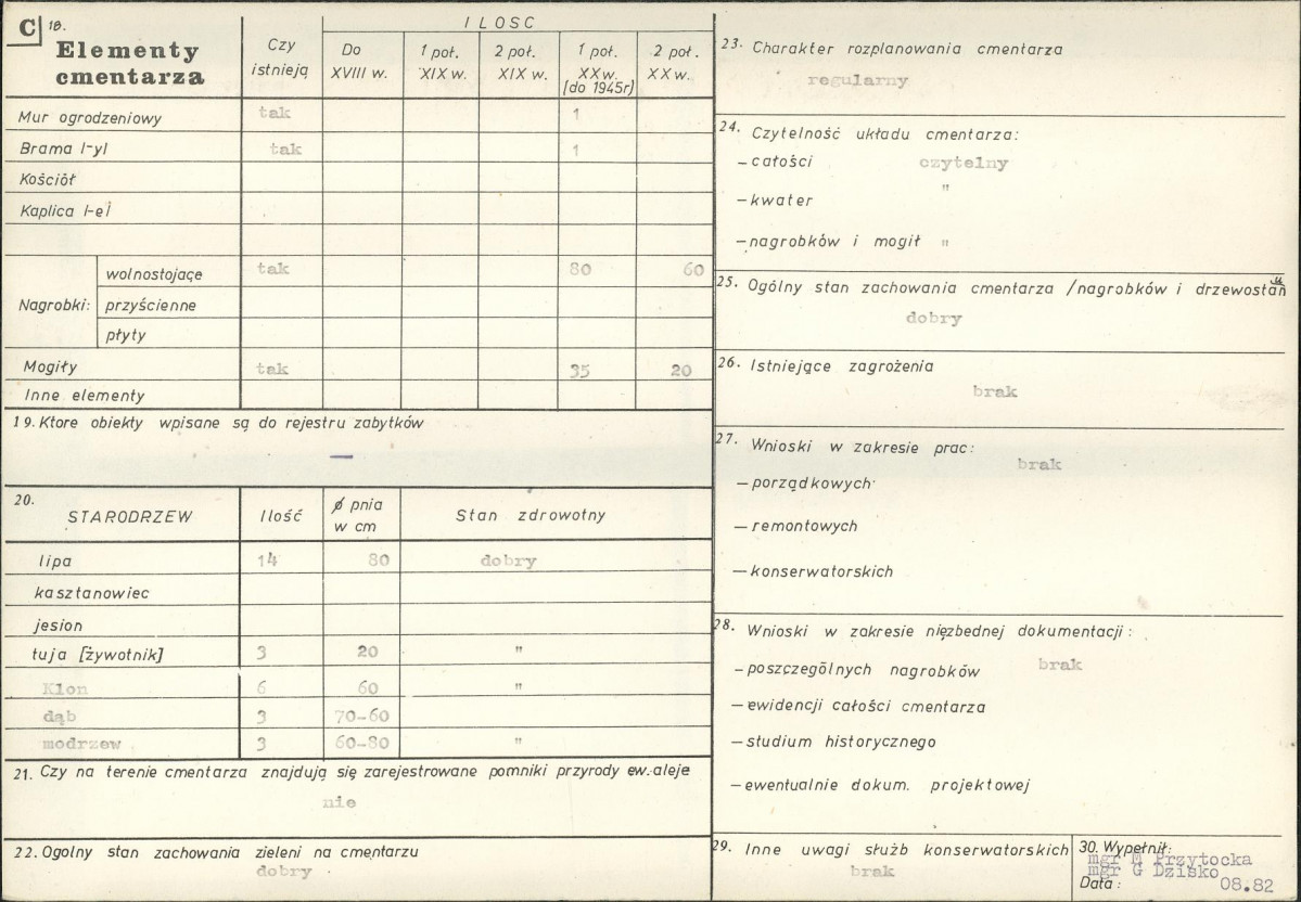 Karta cmentarza, skan nr 2