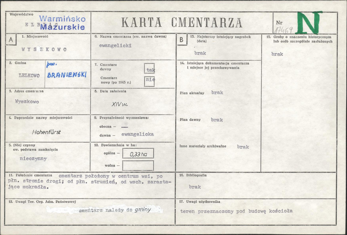 Karta cmentarza, skan nr 1