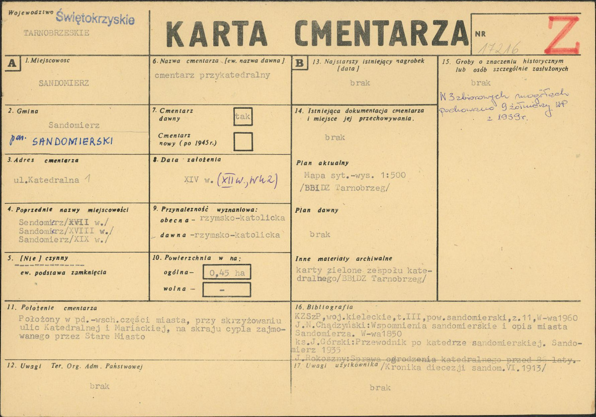 Karta cmentarza, skan nr 1