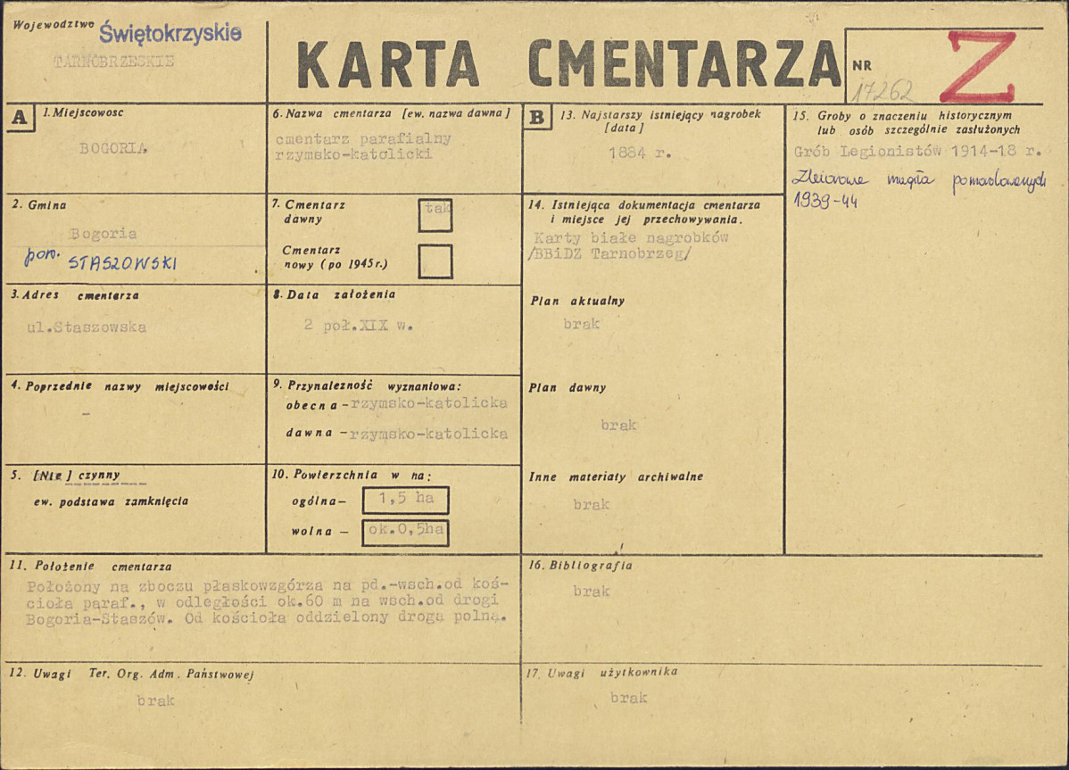 Karta cmentarza, skan nr 1