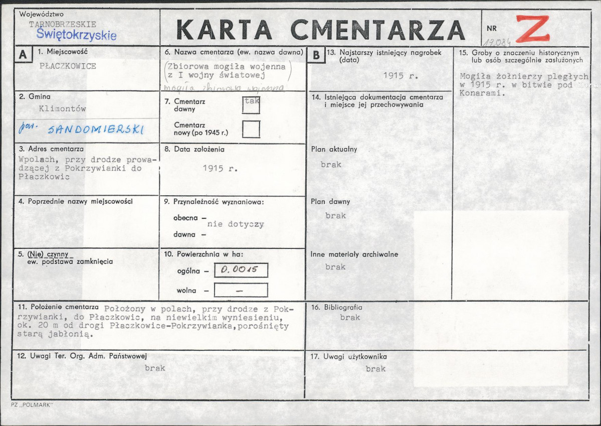 Karta cmentarza, skan nr 1