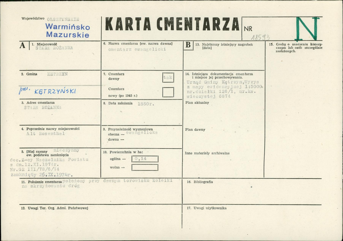 Karta cmentarza, skan nr 1