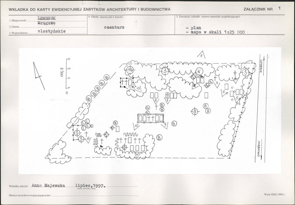 Karta cmentarza, skan nr 3