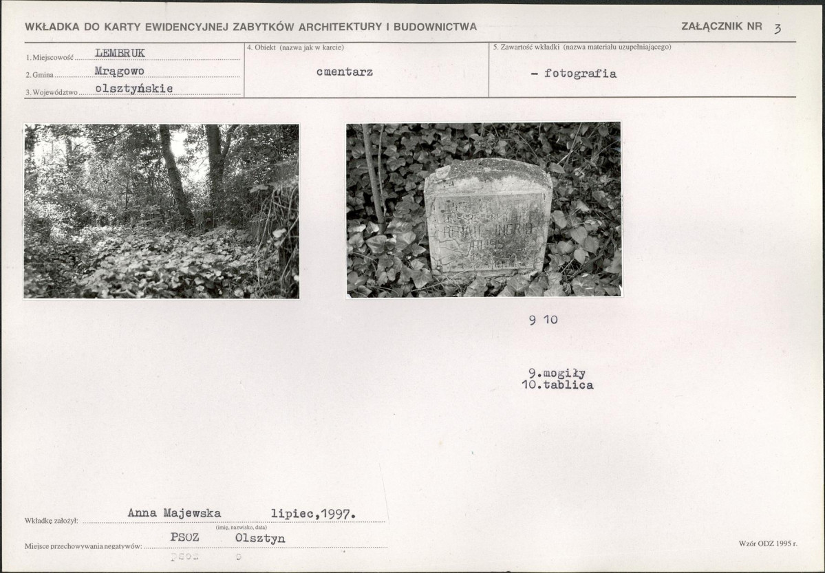 Karta cmentarza, skan nr 7