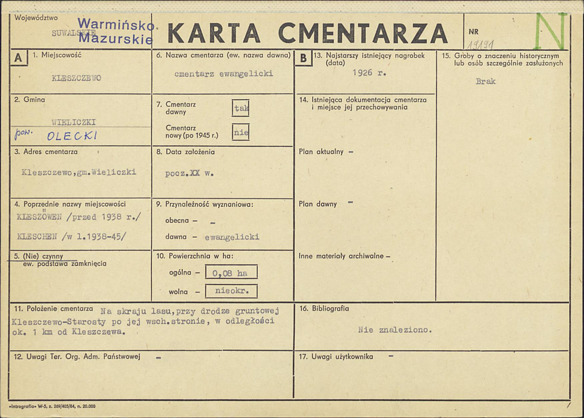 Karta cmentarza, skan nr 1