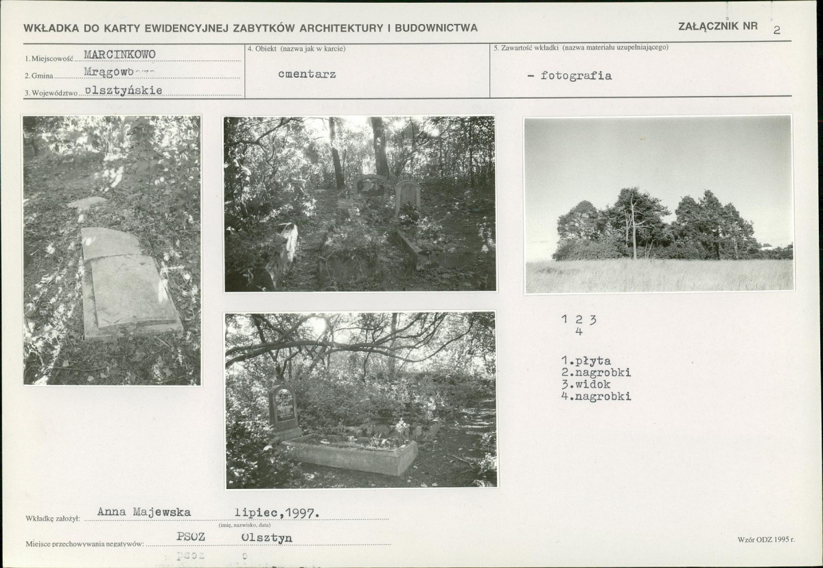 Karta cmentarza, skan nr 5