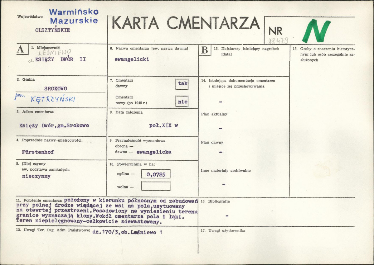 Karta cmentarza, skan nr 1