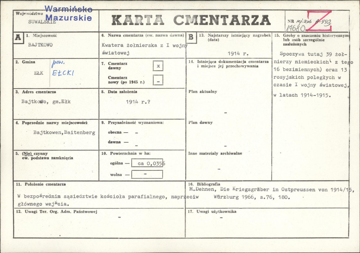 Karta cmentarza, skan nr 1