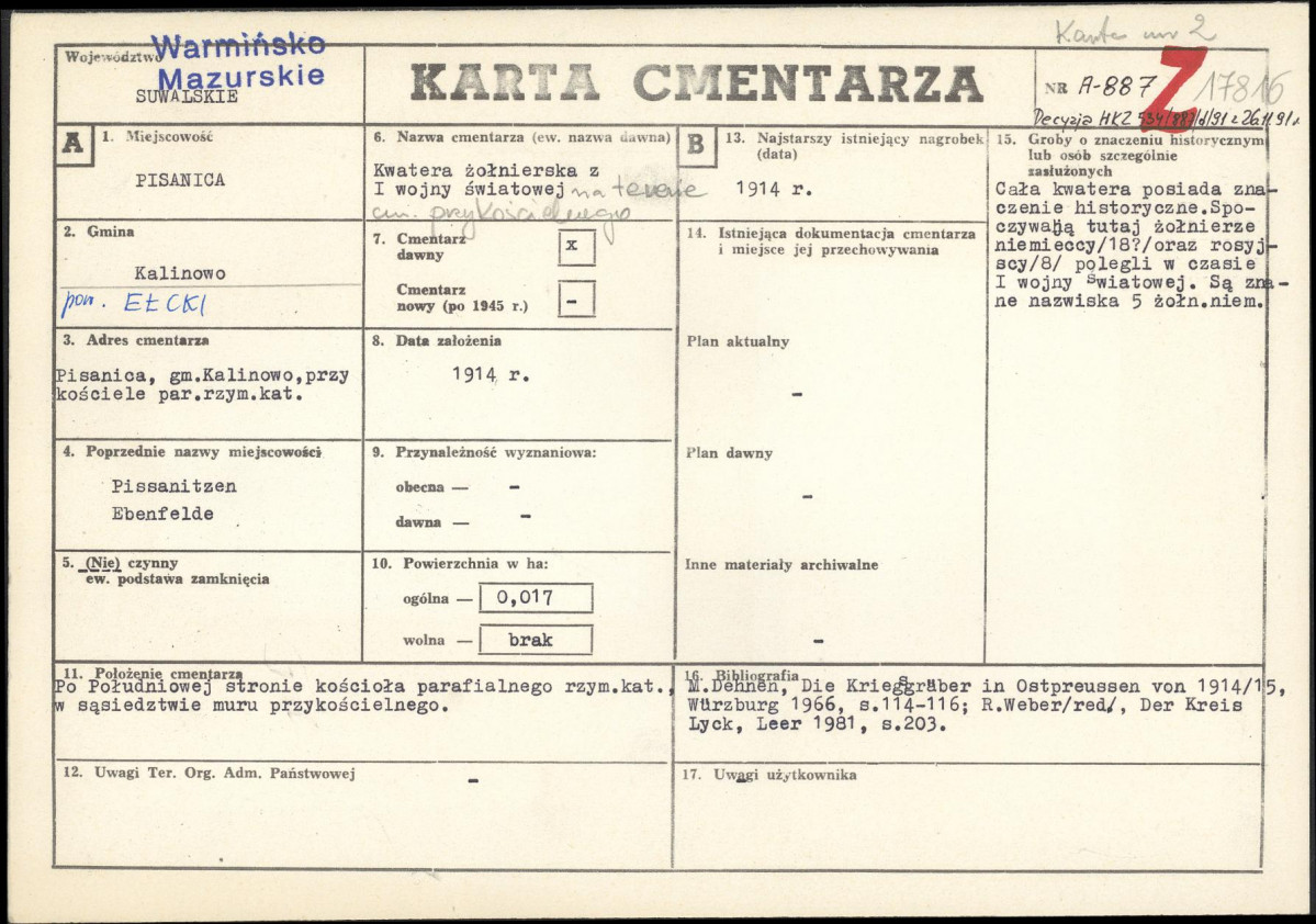 Karta cmentarza, skan nr 1