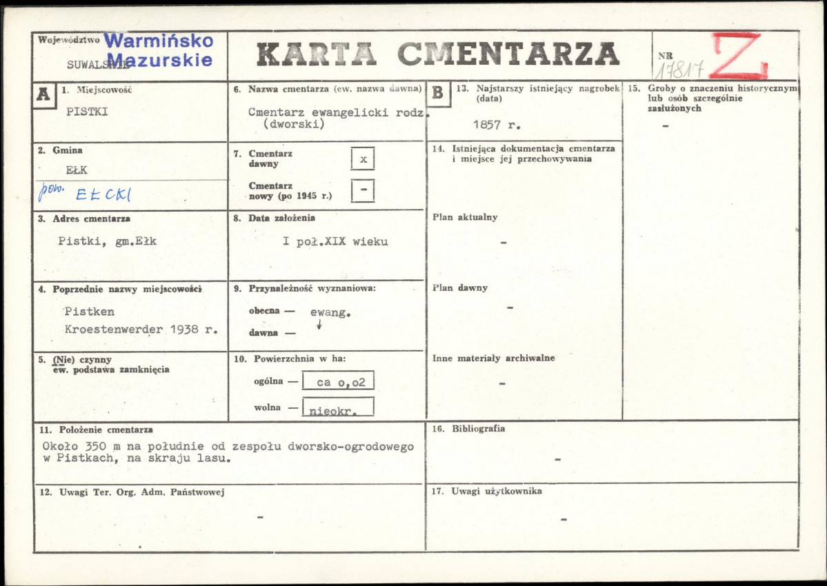 Karta cmentarza, skan nr 1